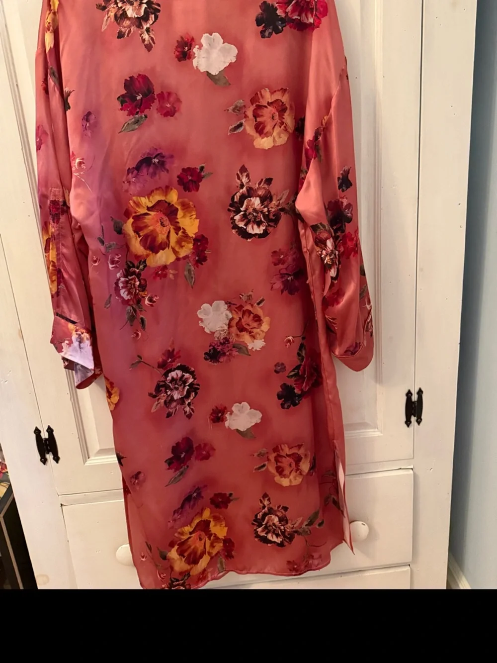 Nordstrom Pink Floral Silk robe or jacket